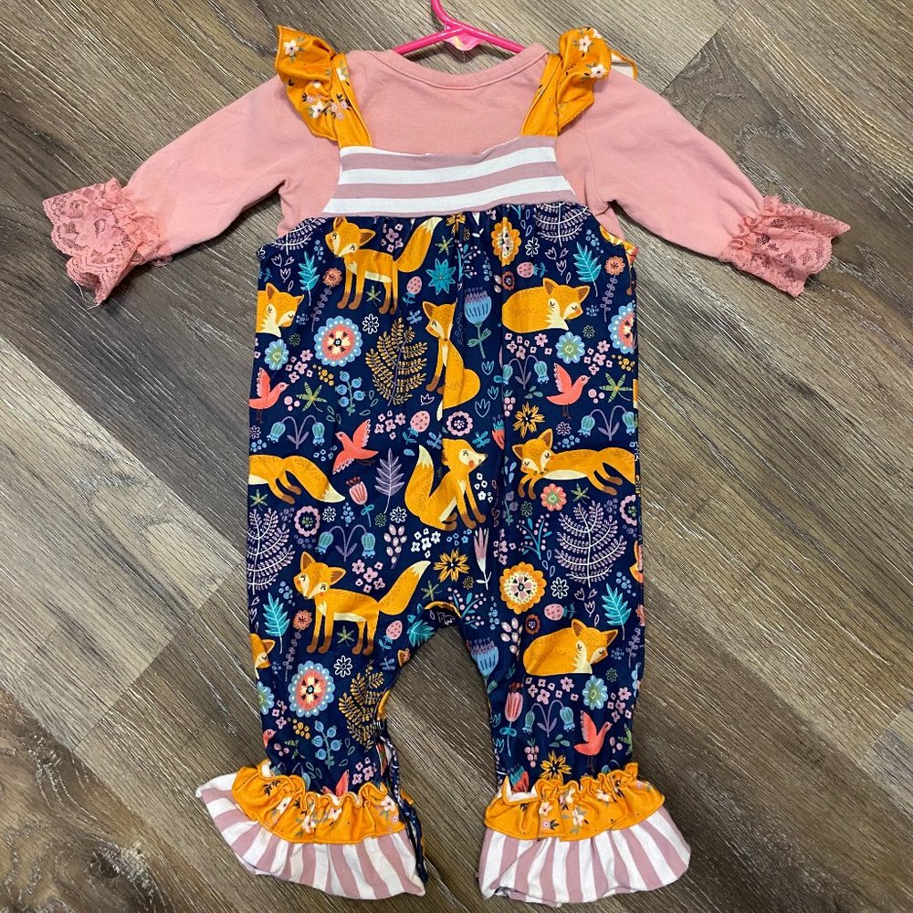 Fox Ruffle Romper - Picture 2 of 4